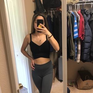 Bebe black crop top size S
